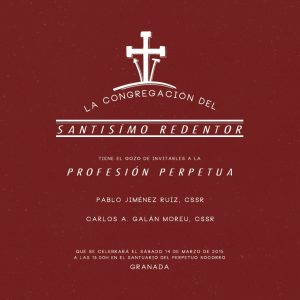 Profesión Perpetua- Pablo y Carlos