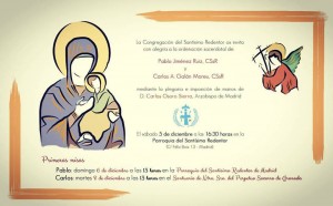 Invitación ordenación Carlos y Pablo